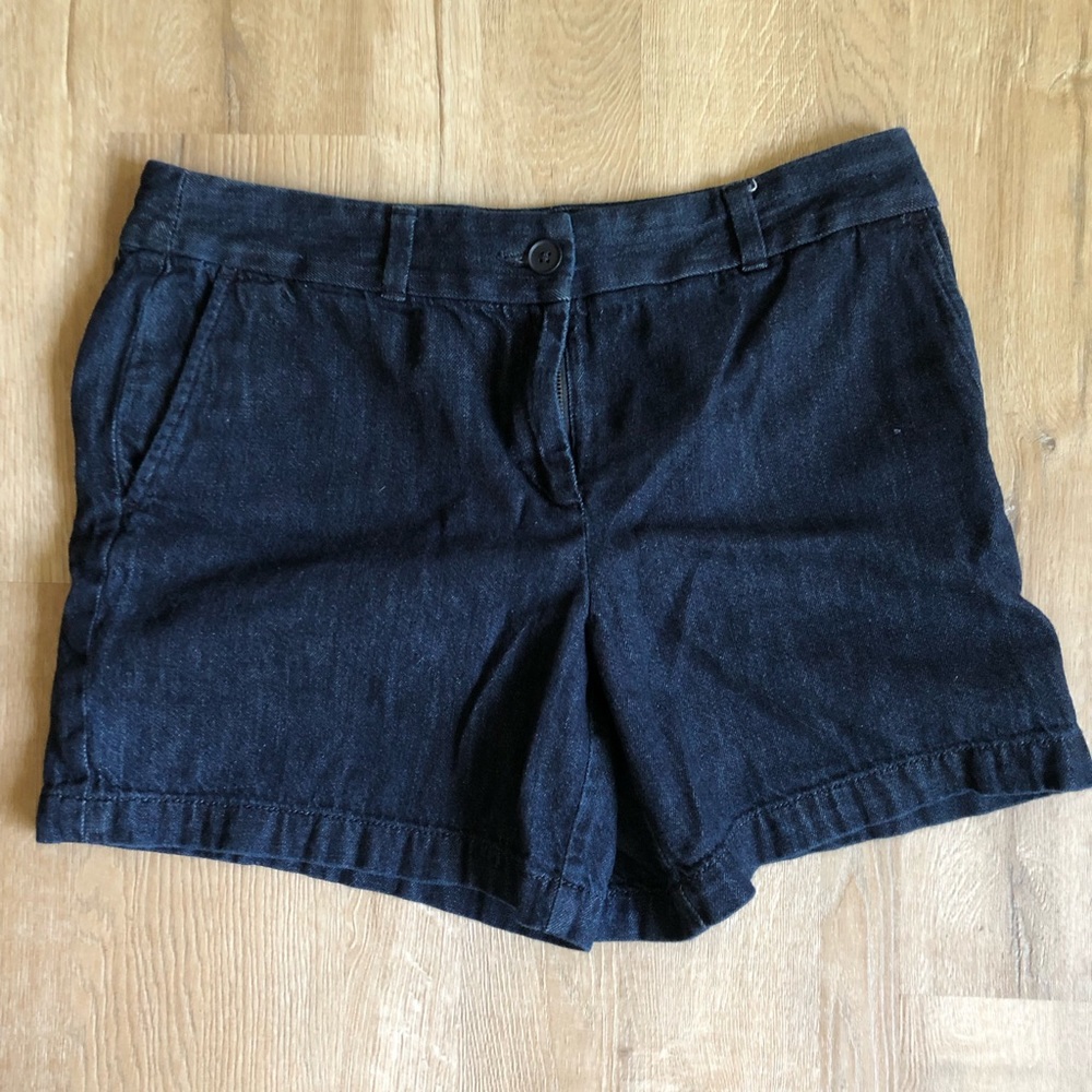 LOFT Dark Wash Jean Shorts